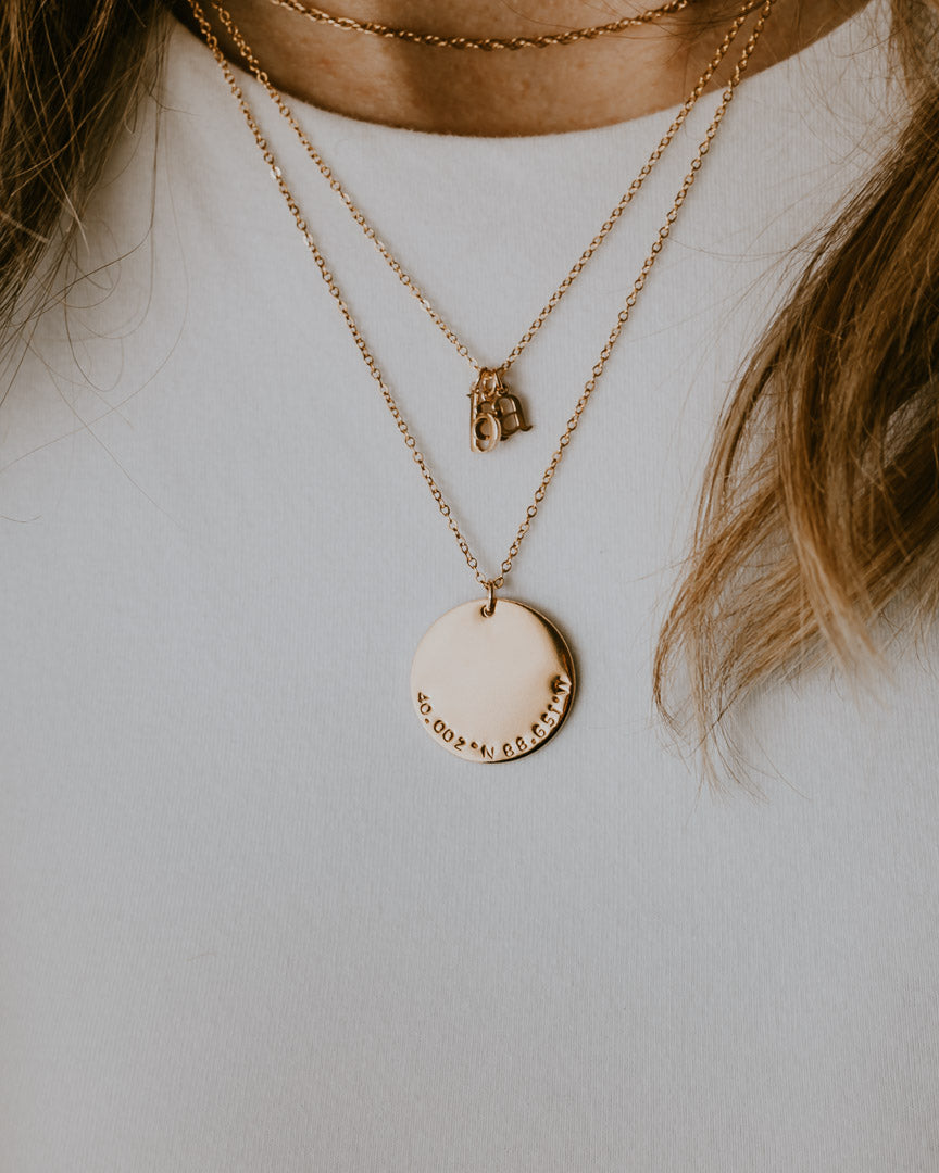 Gold Lowercase Initial Necklace – Bittersweet Ivy Boutique